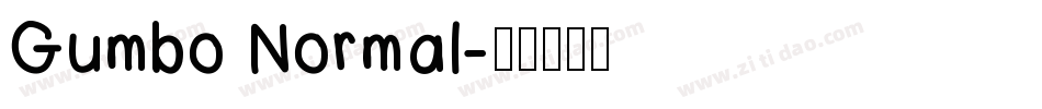 Gumbo Normal字体转换